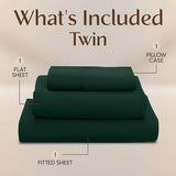 Utopia Bedding Twin Sheet Set – 3 Piece Bed Sheets for Twin Size Bed, Soft and Breathable Microfiber, Includes 1 Fitted Sheet, 1 Flat Sheet and 1 Pillowcase (Emerald Green) Utopia Bedding