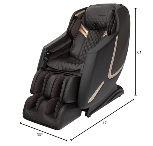 AmaMedic 3D Premium Massage Chair | Zero-Gravity | Computerized Body Scanning | Full-Body | Lumbar Heat Therapy (Black) Titan