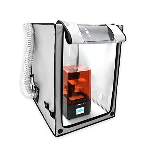 Multifunctional 3D Printer Enclosure w/ 3-Layer Filter Ventilation Fan Resin 3D Printer Tent Cover Eliminate Odors Dustproof Isolate Noise for Ender 3 v3 SE/KE, Ender 3 Pro/V2/ Neo, CR10 SE POLISI3D