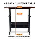 Becko US 1500 Piece Tilting Puzzle Table with Cover Mat & Legs, Jigsaw Puzzle Board with 5 Tilt Angle & Height Adjustment, Portable & Movable Tables with Storage for Adults, Enclosed with 4 Wheels Becko US