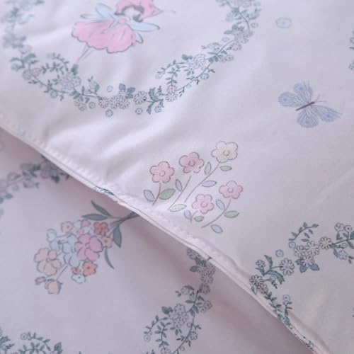 MAG 3Pcs with 1 Microfiber Jersey Knit Comforter+2 Pillowcae,Pink Floral Queen Comforter Set,All Season Garden Style Flower Bedding Set Queen Size for Girls Boys Kids,Elastic and Breathable Soft. MAG