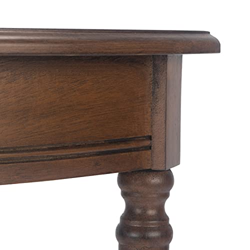 Safavieh Home Collection Tinsley Brown Half Moon Console Table CNS5723C SAFAVIEH
