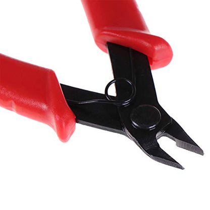 Flush Cutter, Wire Cutters, BS-8109 Soft Wire Cutter Pliers Precision Micro Cutter Anti-Slip Flush Cutter for Electronics Aluminum Jewelry 3D Printing Copper Wire Cables Floral - WoodArtSupply