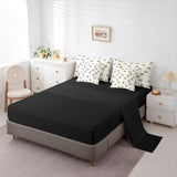 Erosebridal Black and Beige Bow Comforter Set with Sheets Teen Girls Coquette Bow King Size Bedding Modern Fashion Bed in A Bag 7-Piece for Women Minimalists Aesthetic Bowknot Bed Collections Erosebridal