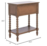 SAFAVIEH Home Collection Athena Brown 3-Drawer Console Table Safavieh