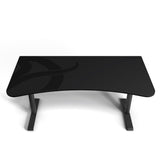 Arozzi Arena Ultrawide Curved Gaming and Office Desk with Full Surface Water Resistant Desk Mat with 3 Custom Monitor Mount Cut Outs and Under The Desk Cable Management Netting - Gunmetal Arozzi