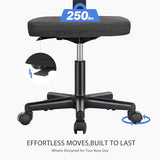 NEWBULIG Home Office Desk Chair, Armless Ergonomic Swivel Computer Chair with Wheels, Adjustable Height and Low-Back Mesh Design, Rolling Chair with Lumbar Support and Comfortable Seat, Black NEWBULIG