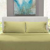 Hearth & Harbor Full XL Size Sheets - 4 Piece Bed Sheet Set, Hotel Luxury Double Brushed Bed Sheets - Extra Soft Bedding Sheets & Pillowcases, Full XL, Sage Hearth & Harbor