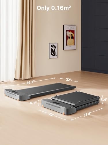 WALKINGPAD Z1 Foldable Walking Pad Treadmill for Home Office, Under Desk Treadmill with Adaptive Speed Control, Compact Design for Small Spaces, No Assembly Needed WALKINGPAD
