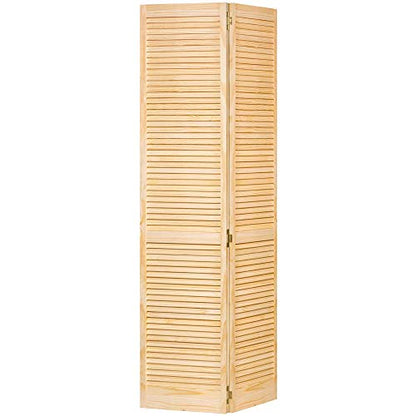 Closet Door, Bi-fold, Kimberly Bay® Traditional Louver-Louver Clear (80x30) - WoodArtSupply