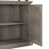 Coliseum Designer Bookcase with Doors in Driftwood Gray by Bush Business Furniture Bush Business Furniture