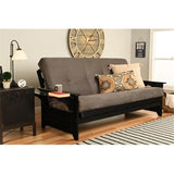 Pemberly Row 8" Full Size Spring Futon Mattress Replacement, Suede Fabric Sleeper Sofa Bed Mattress, Gray-Frame Not Included Pemberly Row