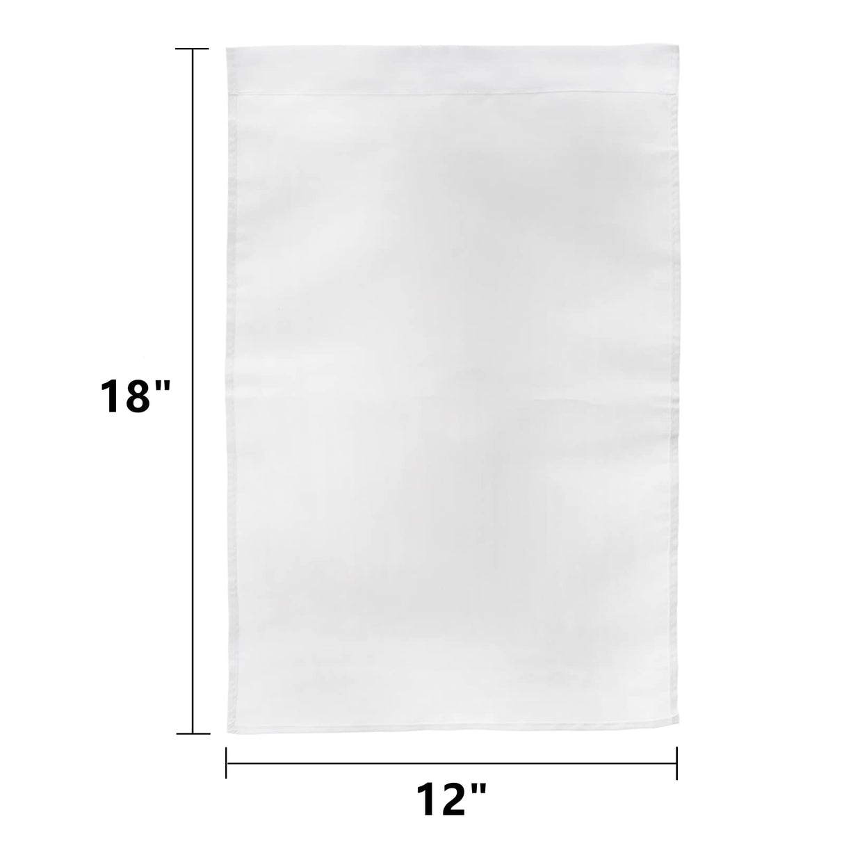 DEAYOU 36 Pack Sublimation Blank Garden Flags, DIY White Lawn Flags Polyester Banners for Outdoor, Courtyard, Party, Home, School, 12" x 18" DEAYOU