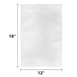 DEAYOU 36 Pack Sublimation Blank Garden Flags, DIY White Lawn Flags Polyester Banners for Outdoor, Courtyard, Party, Home, School, 12" x 18" DEAYOU