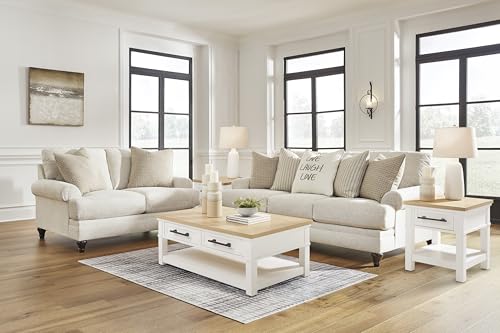 Signature Design by Ashley Valerani Classic Loveseat for Living Room, Beige Signature Design by Ashley