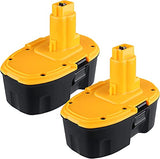 KINGTIANLE 2-Pack 18V 5.0Ah Replacement Battery for Dewalt 18 Volt XRP DC9096 Ni-Mh Batteries, Compatible with DC9098 DC9099 DW9095 DW9096 DW9098 Cordless Power Tools KINGTIANLE