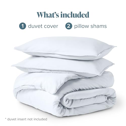 Bare Home Bedding Duvet Cover King Size - Premium 1800 Super Soft Collection - Lightweight, Cooling - Soft Breathable Bedding Duvet Cover (King, White) Bare Home