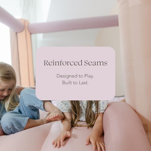 Pink Rainbow Bounce House 8x8 PLAYSMOL