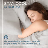 Hotel Sheets Direct 4 Piece Bed Sheet Set Full Size, 100% Viscose Derived from Bamboo Sheets Set with 2 Pillowcases, Cooling & Breathable Luxury Bedding, Moisture-Wicking & Silky Soft, Light Blue Hotel Sheets Direct