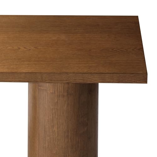 Maven Lane Lana Contemporary Rectangular Accent Console Table for Small Spaces and Front Door Entrance Hallway in Refined Brown Finish Maven Lane