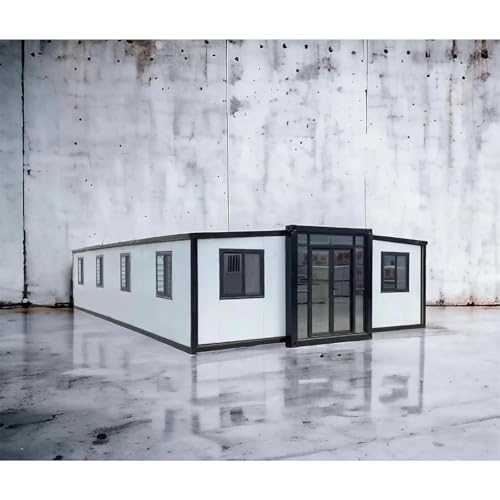 House for 40FT Tiny House,Portable Prefab House with Bedrooms,1 Full Equiped Bathroom and Kitchen, Prefabricated Container House