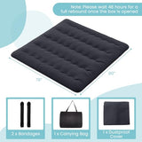Giantex Japanese Floor Mattress, 4 Inch Futon Mattress with Washable Cover & Storage Bag, Foldable Roll up Mattress Tatami Mat, Portable Sleeping Pad for Camping, Dormitory, Black, King Giantex