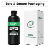 eSUN 405nm LCD 3D Printer Rapid Resin UV Curing Resin ABS-Like Rapid Resin Hard Tough Resin High Impact High Tough Photopolymer Resin for Photon UV Curing LCD 3D Printer, Plastic Bottle, 1000g Black eSUN