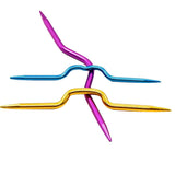 Various Cable Stitch Holders Knitting Needles,Curved Large-Eye Blunt Tapestry Sewing Yarn Needles Weaving, Knitting Metal Stitch Markers Clips- All Metal Knitting Accessories Tiazey