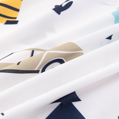 WINLIFE Kids Full Sheet Set 4 Piece Car Printed Constuction Soft Microfiber Bed Sheets - Deep Pocket - Easy Fit - Wrinkle Resistant Cozy Bedding Set for Toddler Boys Girls Teen WINLIFE