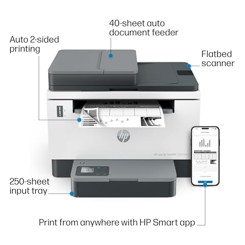 HP LaserJet-Tank MFP 2604sdw Wireless Black & White Printer Prefilled With Up to 2 Years of Original HP-Toner (381V1A)