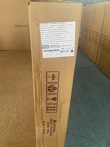 Chihee Egg Chair Foldable Wicker Rattan Hanging Chair Swing Chair Indoor Outdoor Patio Wicker Chair Hammock Chair with Stainless Steel Hanging Kit Chain Link UV Resistant Cushion Bedroom Balcony Chihee