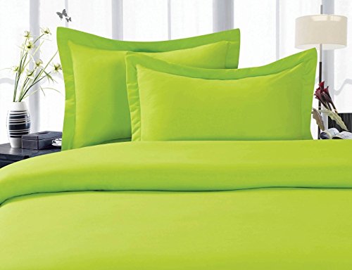 Elegant Comfort 1500 Premier Hotel Quality Super Soft Wrinkle Free 4 pc Sheet Set, Deep Pocket, Full Lime-Green Elegant Comfort