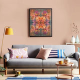 Kaleidoscope Orchid pattern-107745 Diamond Painting Kits, DIY 5D Paint for Adults Kids, Full Drill Crystal Diamond Drawing Suitable for Home Wall Decoration Fhuyiks