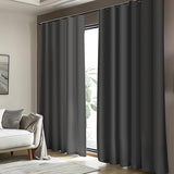 Cbsroro Room Divider Curtains, Blackout Ceiling Track Curtains with Hooks Wall Dividers for Bedroom Living Room Separation Office Privacy Partition, Noise Reduction, W100 × L84 Inch,1 Panel, Black cbsroro