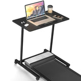 Eocnrhe Treadmill Desk, Mobile Small Standing Desk with Wheels for Walking Pad, Portable Table for Laptop, Rolling Table Adjustable Height, Bedside Table，Black Eocnrhe