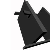 eHemco Modern 5 Tier Leaning Wall Ladder Bookshelf Organizer, Storage Rack, 70 Inches, Black eHemco