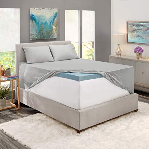 Hearth & Harbor Extra Deep Pocket Sheets - Fits Mattress 18-24 Inches Deep - Extra Deep Pocket Twin Sheets Sets - 4 Piece Twin Size - Silver Hearth & Harbor