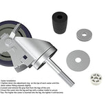 OK5STAR 4 inch Prep Table Casters Set of 4 for Commercial Kitchen Prep Tables, Expanding Stem Caster Wheels for Table Legs All with Brake Fit 1-1/2" and 1-5/8" Inner Diameter Leg Tube Adapter Caster OK5STAR