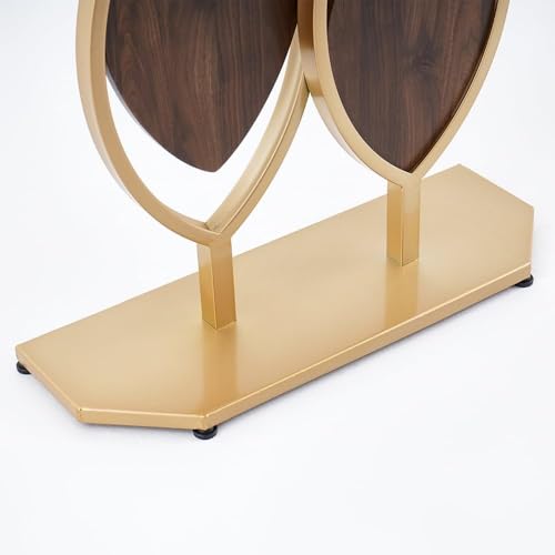 homary Console Table 39.4", Entryway Console Table with Sintered Stone Top, Modern Accent Table with Gold Metal Frame & Geometric Base for Entryway, Living Room & Hallway homary