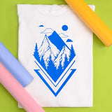 Siser EasyWeed Heat Transfer Vinyl 11.8" x 15ft Roll (Fluorescent Blue) - Compatible with Siser, Cricut, Silhouette and Other Craft/Professional Cutters - CPSIA Certified Siser