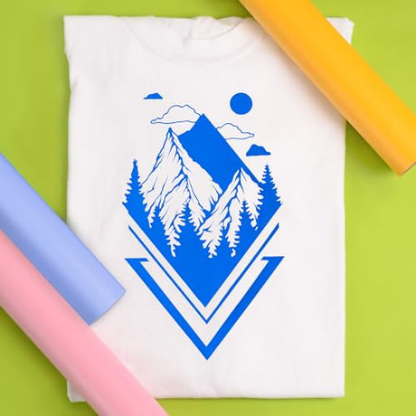 Siser EasyWeed Heat Transfer Vinyl 11.8" x 15ft Roll (Fluorescent Blue) - Compatible with Siser, Cricut, Silhouette and Other Craft/Professional Cutters - CPSIA Certified Siser
