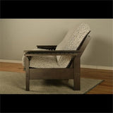 Kodiak Furniture Alamosa Wood Futon Set - Sofa Sleeper Frame with Mattress Included in Charcoal Gray Color Kodiak Furniture