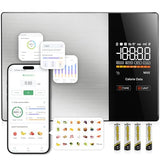 KUAIVO Smart Nutrition Food Scale with LED Display, Tracks Calories, Fat, Carbs & Protein via App, 1g Precision Digital Kitchen Scale for Healthy Eating & Meal Prep