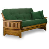 Nirvana Futons Brentwood Tray Arm Queen Size Wood Futon Frame - Heritage Finish Nirvana Futons