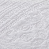 Brandream White Quilts Twin Size Cotton Bedspread Matelasse Bedding Coverlet Set 2-Piece Daybed Single Bed Spreads Brandream