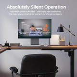 Agilestic 63 x 55 Inch L Shaped Standing Desk Adjustable Height, Corner Standing Desk, Sit Stand Up Computer Table, Splice Board, Rustic Brown Agilestic