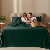 Utopia Bedding Queen Size Sheet Set – 4 Piece Bed Sheets, Soft and Breathable Microfiber, Includes 1 Fitted Sheet, 1 Flat Sheet and 2 Pillowcases – Oeko-Tex - (Emerald Green) Utopia Bedding