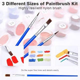 Paint by Numbers Rose Paint by Numbers Kits for Adults Yellow, DIY Canvas Oil Painting Arts and Crafts Kit for Kids with Painting Brushes Acrylic, for Home Wall Decor 12x16 in Without Frame u0-3494 WXLANOUT