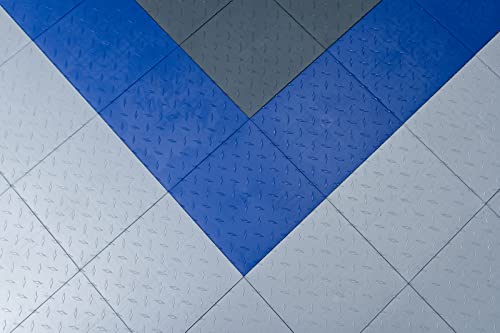 Speedway Garage Floor Diamond Tile, 12 x 12-Inch, Black, 50-Piece Set Speedway