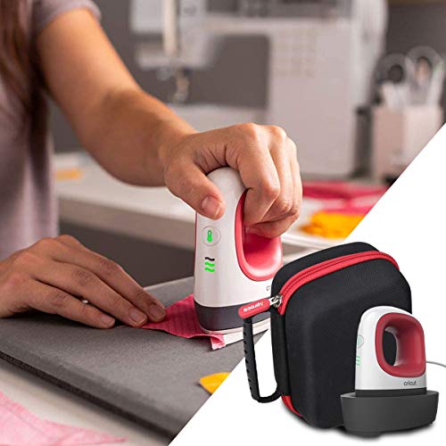 Aproca Case Compatible with Cricut EasyPress Mini Heat Press, Storage Portable Bag for Machine and Accessories -Black with Red Zipper (Case Only) Aproca